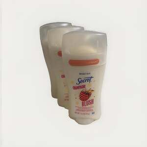 Secret 72-Hour Invisible Solid Antiperspirant Stick Champagne Blush 2.6 oz x3